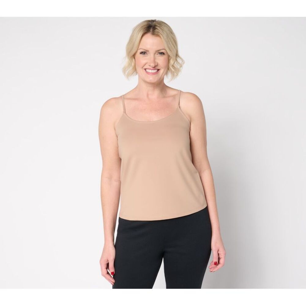 SUNNYLiFE Women's Top Plus Sz 1X Essential Layering Tank Brown